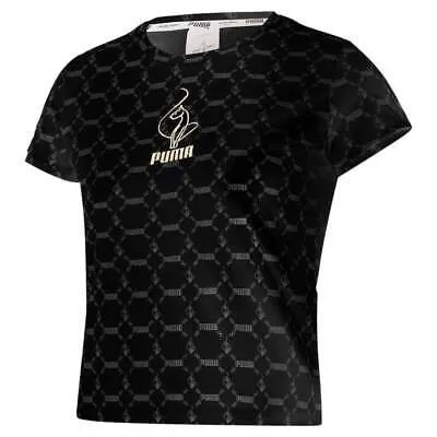 Женские черные повседневные футболки с короткими рукавами Puma X Baby Phat Fierce 534765