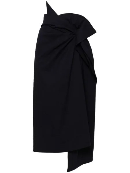 Issey Miyake юбка миди Enclothe, синий
