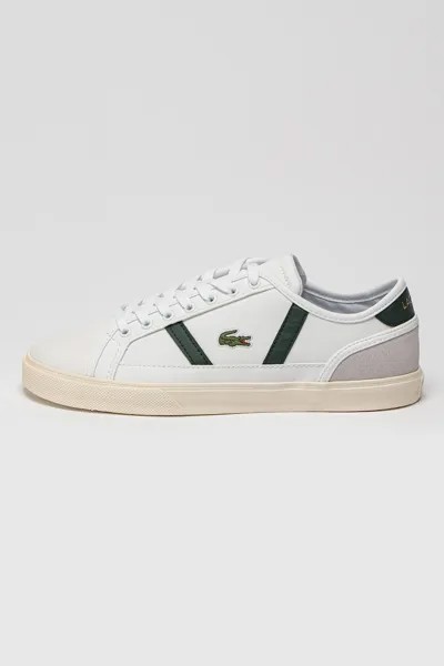 Туфли Sideline Pro из кожи и замши Lacoste, белый