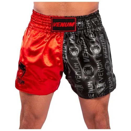 Трусы боксерские Venum, размер XL, черный/красный
