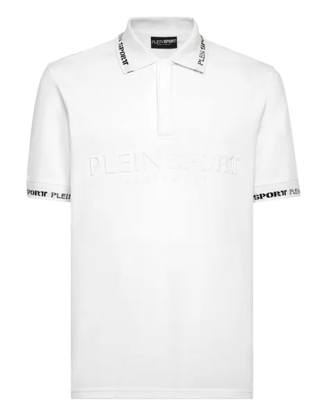 Поло с короткими рукавами Plein Sport, белый