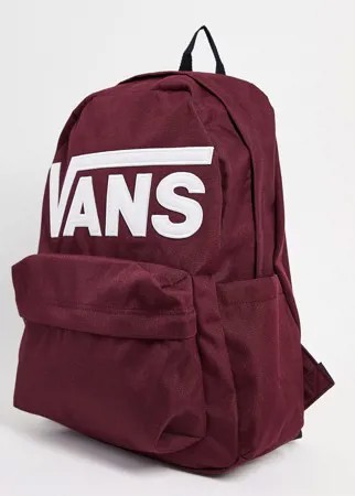 Бордовый рюкзак Vans Old Skool Drop V-Красный