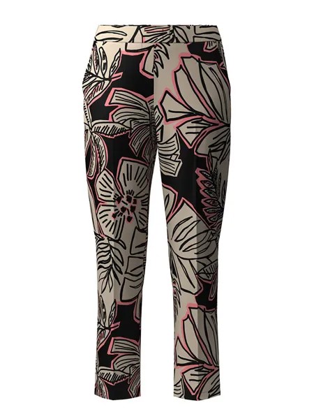 Тканевые брюки Gerry Weber, цвет creme/schwarz/pink