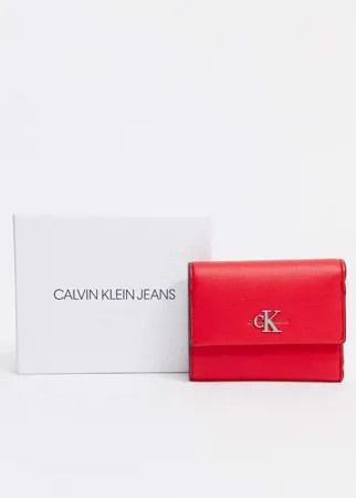 Красный кошелек с монограммой Calvin Klein Jeans