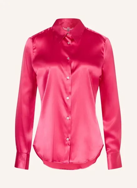 Блузка-рубашка метта из шелка  Sophie, розовый