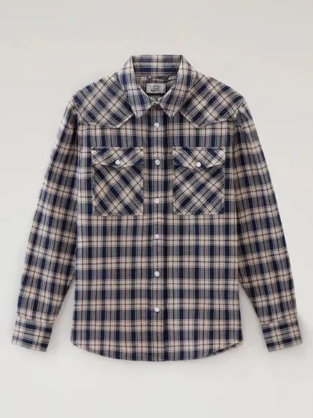 Рубашка Woolrich, цвет dunkelblau/creme