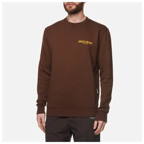 Мужская толстовка Holubar Classic Crew Neck коричневый, Размер M