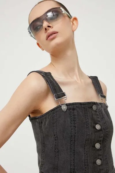 Джинсовый топ Guess Originals, серый