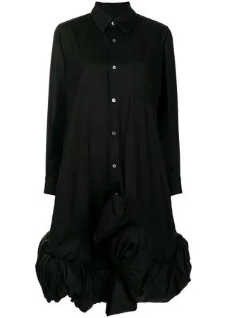 Comme Des Garçons платье-рубашка с оборками