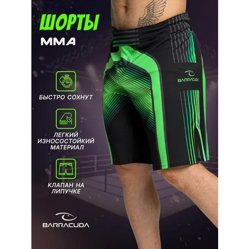 Шорты спортивные Barracuda, размер M, зеленый