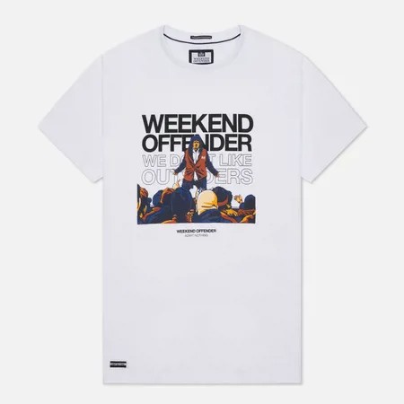 Мужская футболка Weekend Offender Bovver, цвет белый, размер S
