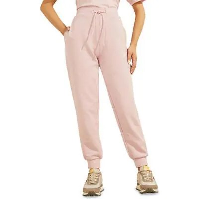 Женские спортивные штаны Guess Astra розового цвета с завязками и шнурком XS BHFO 7197