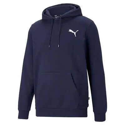 Puma Essentials Small Logo Pullover Hoodie Мужская синяя повседневная верхняя одежда 58669076