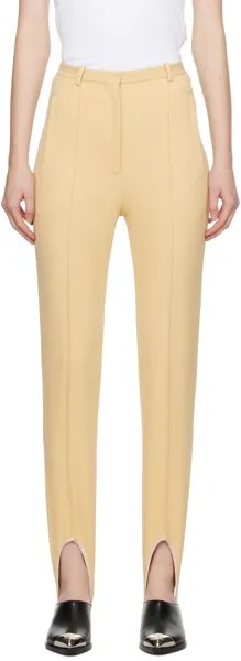 Бежевые брюки со штрипками Givenchy