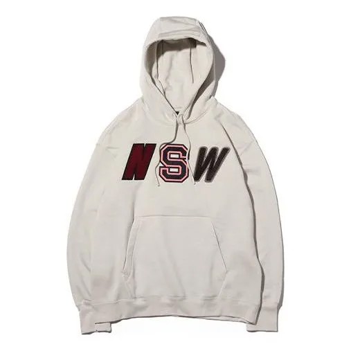 Толстовка Men's Nike Nsw Fleece Lined Stay Warm White Pullover, белый
