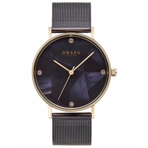 Наручные часы OBAKU V268LXVNMN, золотой, фиолетовый