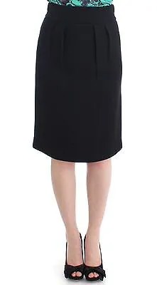 CLASS ROBERTO CAVALLI Юбка черная шерстяная юбка-карандаш прямого трапеции IT40/US6 Рекомендуемая розничная цена 330 долларов США