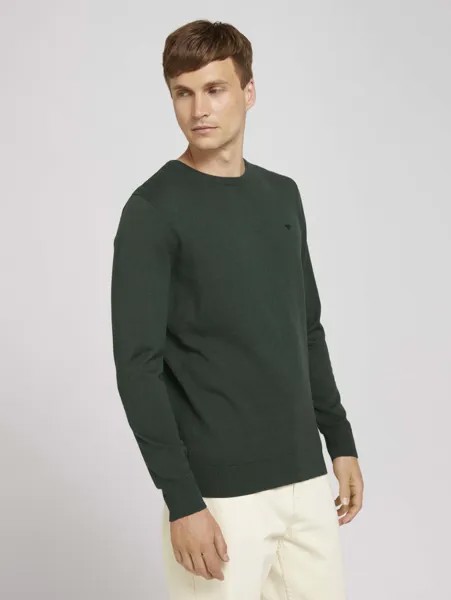 Джемпер мужской TOM TAILOR 1027661 зеленый XL