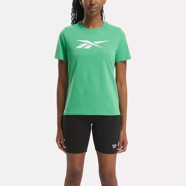 Футболка с векторной графикой Reebok, зеленый