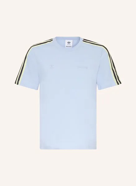 Футболка с втачным узором «Уэльс Боннер» Adidas Originals, голубой