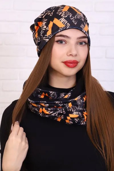 Комплект женский шапка и шарф-снуд iv83607 56-58