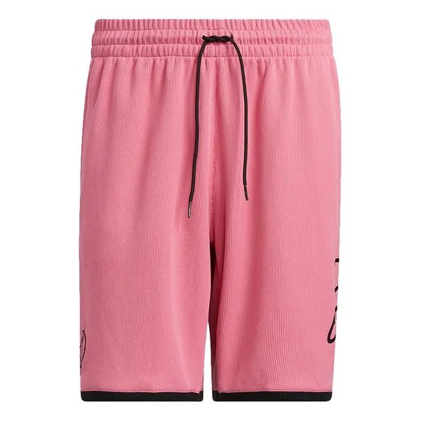 Шорты Men's Adidas Dolla Ep Short Damian Basketball Training Sports Shorts Pink, розовый