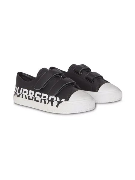 Burberry Kids кеды с логотипом