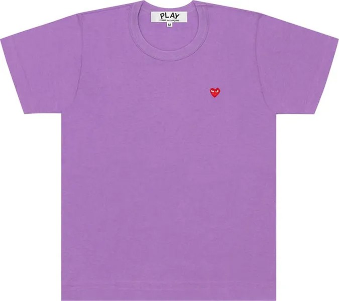 Футболка Comme des Garçons PLAY Small Heart T-Shirt 'Purple', фиолетовый