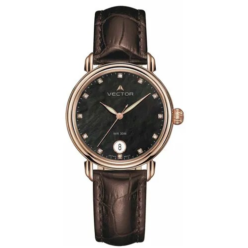 Наручные часы VECTOR Обычный товар VECTOR VC9-0115838 черный-перламутр, черный