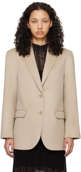 Серо-коричневый пиджак Quinn Anine Bing, цвет Oatmeal