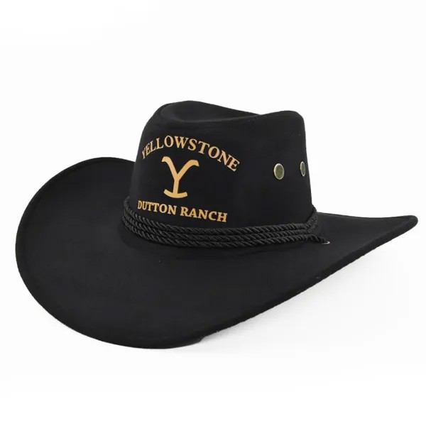 Мужская винтажная кавалерская шляпа Western Yellowstone Cowboy