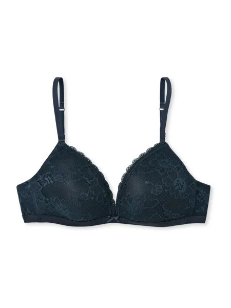 Бюстгальтер с косточками Schiesser Soft BH Pure Lace, темно синий