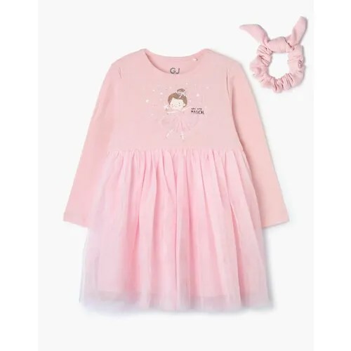 Платье Gloria Jeans, размер 2-3г/98 (28), розовый