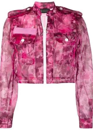 Mr & Mrs Italy укороченная куртка Blossom с камуфляжным принтом