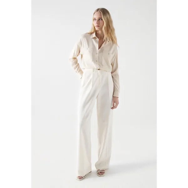 Рубашка с длинным рукавом Salsa Jeans Loose Pearl, бежевый