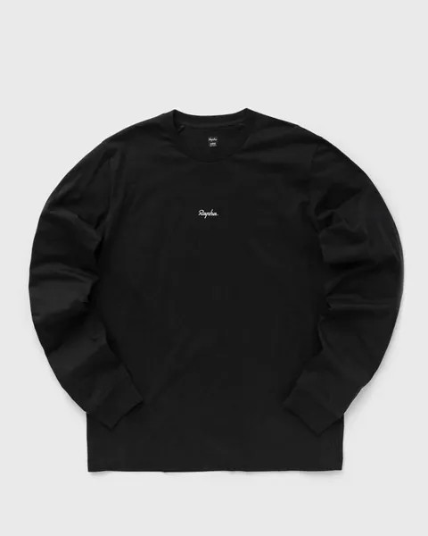 Футболка Rapha Men'S Long Sleeve Cotton T-Shirt, цвет black/grey