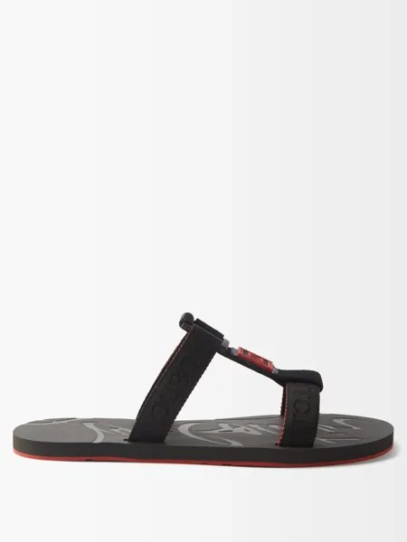 Кожаные сандалии для серфинга Christian Louboutin, черный
