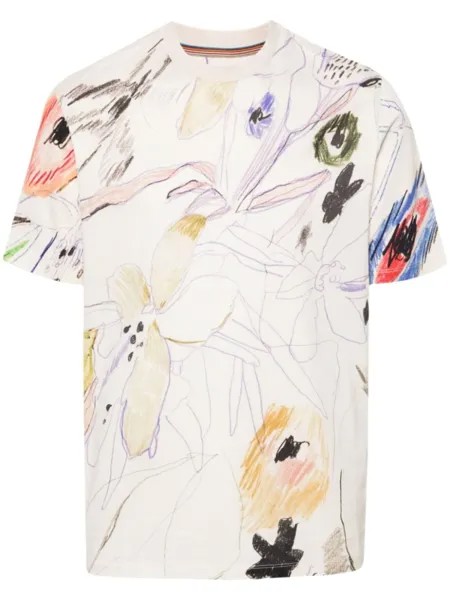 Paul Smith футболка с принтом, белый