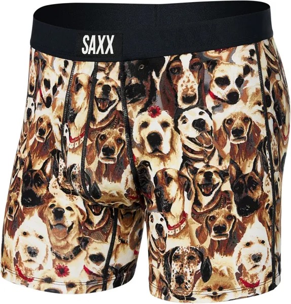 Трусы-боксеры Vibe Super Soft Boxer SAXX UNDERWEAR, цвет Dogs Of Saxx/Multi