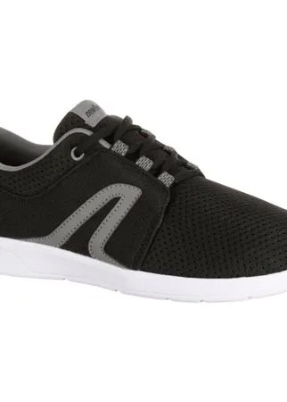 Кроссовки для активной ходьбы женские Soft 140 черные, размер: 40, цвет: Черный/Светлый Графит NEWFEEL Х Декатлон