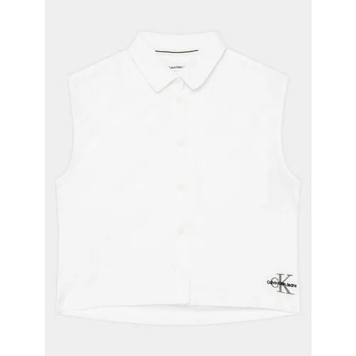 Рубашка Calvin Klein Jeans, размер 14Y [MET], белый