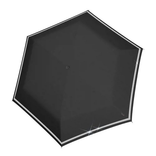 Зонт Knirps детский механический X.050 Rookie Manual BLACK REFLECTIVE 95 6050 1000