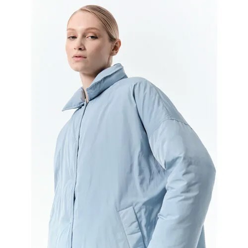Ветровка Calista Утепленная куртка оверсайз, размер M, голубой