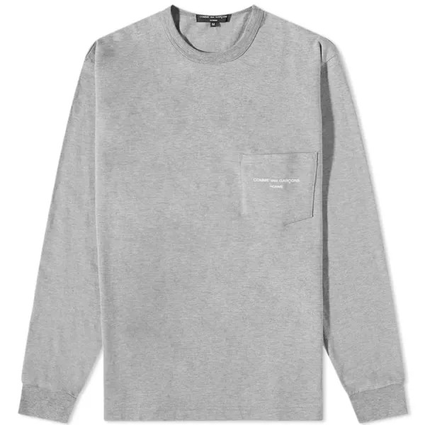 Футболка Comme des Garçons Homme Long Sleeve Logo Pocket Tee