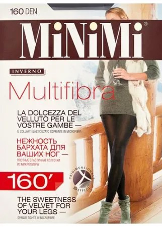 Колготки MiNiMi Multifibra 160 den, размер 5-XL, fumo (серый)