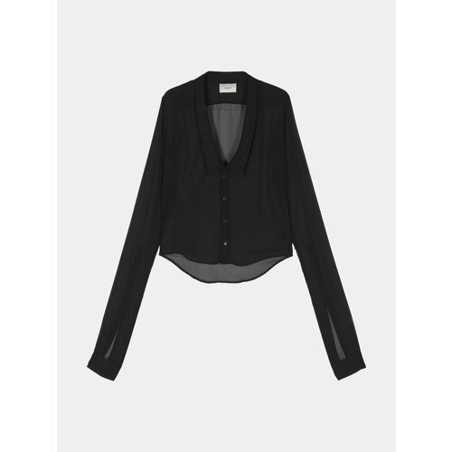 Рубашка Coperni Open Collar, размер S, черный