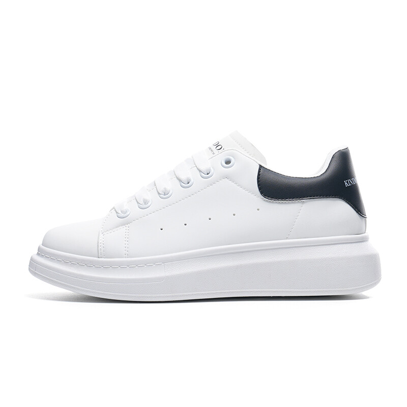 Кроссовки JINDUN Skateboarding Shoes Unisex Low-top, белый/черный