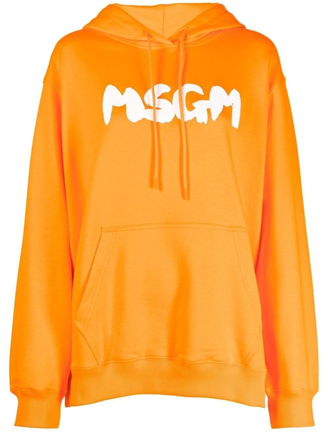 Худи оверсайз с логотипом MSGM, оранжевый