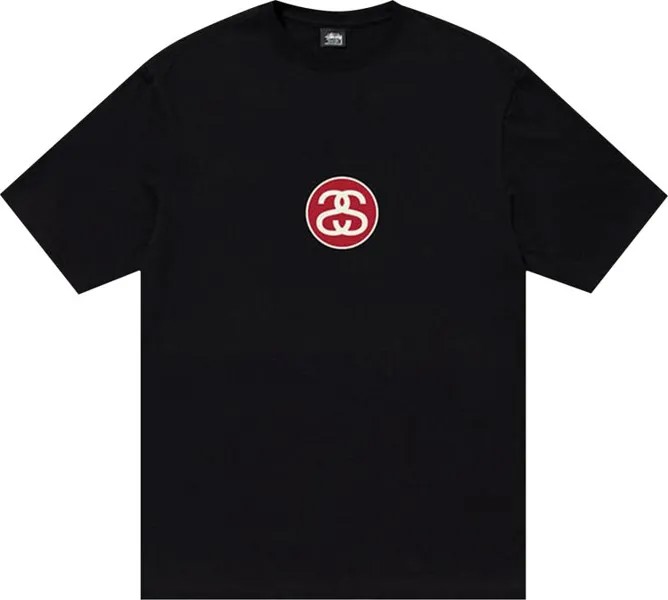 Футболка Stussy SS-Link Tee 'Black', черный