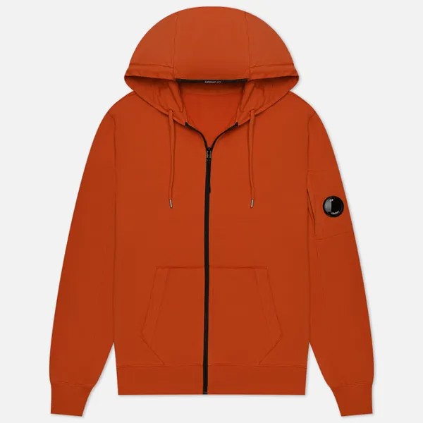 Мужская толстовка C.P. Company Light Fleece Zipped Grament Dyed Hoodie оранжевый XXL
